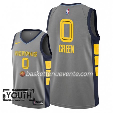 Maillot Basket Memphis Grizzlies JaMychal Green 0 2018-19 Nike City Edition Gris Swingman - Enfant